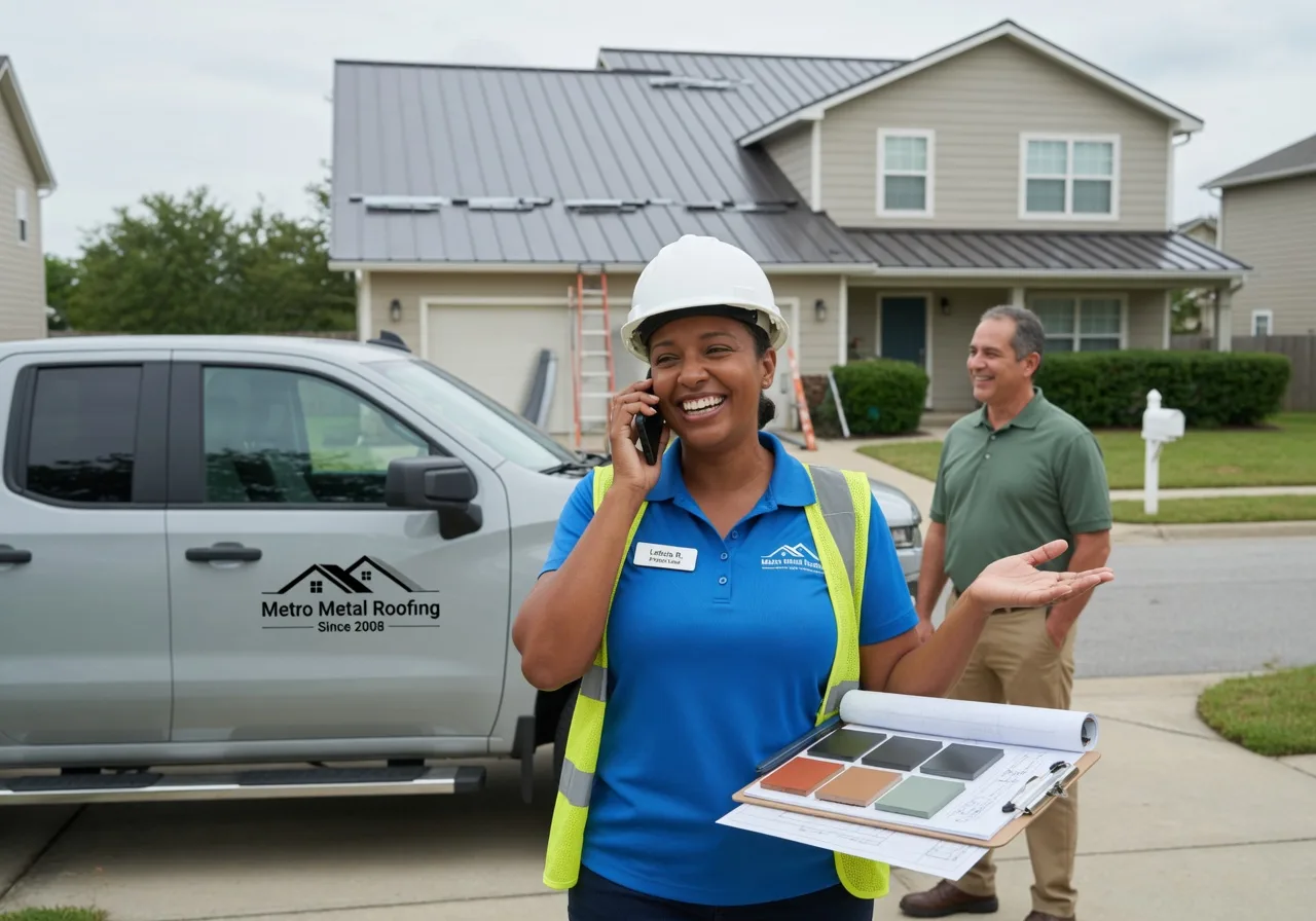 Storm Damage Metal Roof Repair in West Salem, IL